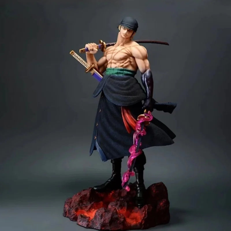 One Piece Anime Large 50cm Five-Headed Eagle Carrying Knife Domineering Zoro Collectible Statue Model Figure Ornament Gifts One Piece Anime Large 50cm Five-Headed Eagle Carrying Knife Domineering Zoro Collectible Statue Model Figure Ornament Gifts